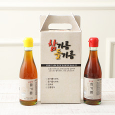 부안댁 참기름 들기름 세트(기름2병+선물박스)